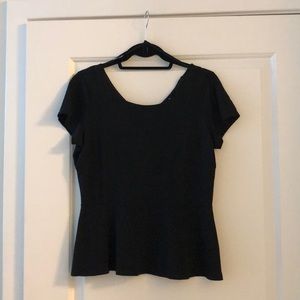Banana Republic Black Peplum Top
